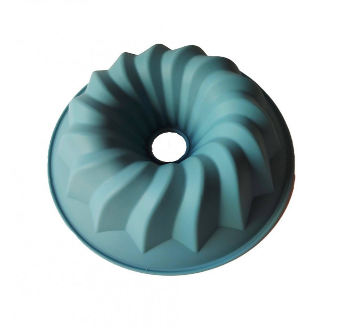Forma din silicon pentru chec, cozonac pane, Blat tort, Albastru, 20 cm , 255COF