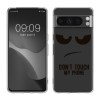 Husa Kwmobile pentru Google Pixel 8 Pro, Transparent/Negru, Silicon, KWM000020JM003C, Carcasa