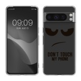 Husa Kwmobile pentru Google Pixel 8 Pro, Transparent/Negru, Silicon, KWM000020JM003C, Carcasa