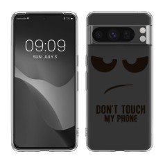 Husa Kwmobile pentru Google Pixel 8 Pro, Transparent/Negru, Silicon, KWM000020JM003C