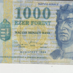 M1 - Bancnota foarte veche - Ungaria - 1 000 forint - 1998