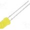 Dioda LED 5mm, galbena, convex, 1.7...2.5V, FORYARD - FYL-5013YD1C