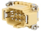 Conector HDC Tată 6 PIN 16A 500V