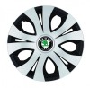 Set 4 Capace Roti Top Gri-Negru R17, Compatibil Cu Skoda, Autohelix MSA