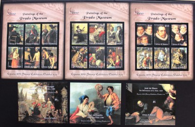 Antigua &amp;amp; Barbuda 2000 - Pictura - MUZEUL PRADO - Mich. KB 3345/62,BL 479/81 MNH foto