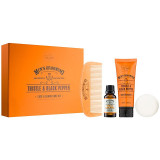 Scottish Fine Soaps Men&rsquo;s Grooming Thistle &amp; Black Pepper set (pentru față și barbă) pentru bărbați