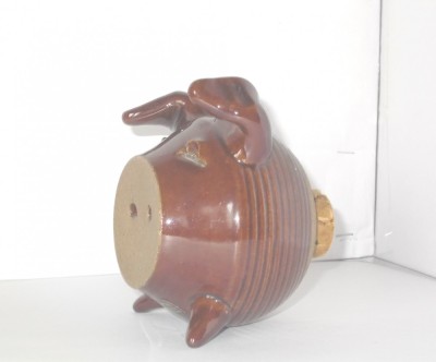 Pusculita ceramica emailata hand made - Piggy bank - design Aage Selsbo, Suedia foto