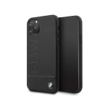 Husa Piele BMW pentru Apple iPhone 11 Pro, Signature, Neagra BMHCN58LLSB
