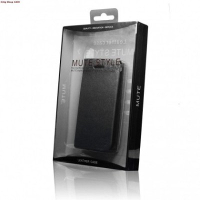 Husa piele MUTE Flip iPhone 5c Negru Original Blister foto
