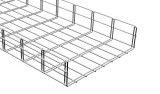Canal cablu metalic 400x100mm din sarma mesh galvanizat lungime 2m jgheab pentru trasee electrice, ARKYS