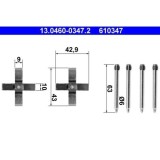Set accesorii placute frana Ate 13046003472, parte montare : Punte spate