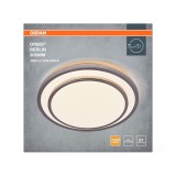 Plafoniera LED OSRAM Orbis Berlin 300, 16W, 2000 lm, Lumina Calda 3000K, IP20, Diametru 30cm, Argintiu