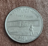 M3 C50 - Quarter dollar - sfert dolar - 2001 - North Carolina - P - America USA, America de Nord