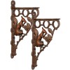 Set de console din fier forjat de perete cu veverite XL-84, Ornamentale