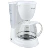 Cafetiera Victronic, 750W, 1.25L, 12 cesti, filtru permanent, indicator nivel apa, alb