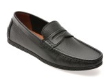 Cumpara ieftin Mocasini OTTER negri, MU139, din piele naturala