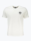 Tricou barbati cu decolteu la baza gatului si logo alb (Marime: 2XL), North Sails