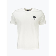 Tricou barbati cu decolteu la baza gatului si logo alb, XL