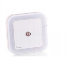 Lampa de veghe LED, Idom, cu senzor zi-noapte, 0.5W, 40lm, lumina calda 3500K, 100-240V