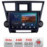 Navigatie Toyota Highlander 2007-2013 Android Ecran QLED octa core 4+64 carplay android auto KIT-highlander+EDT-E310V3 CarStore Technology