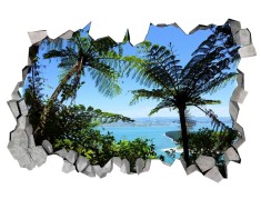Sticker decorativ, gaura in perete 3D, Mare, 85 cm, 180STK-1