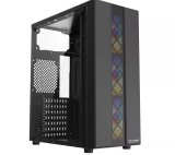 Carcasa pro gaming jax mid tower tempered glass ventilatoare suportate: 6 ventilatoare incluse: 3x argb