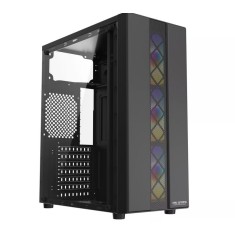 Carcasa pro gaming jax mid tower tempered glass ventilatoare suportate: 6 ventilatoare incluse: 3x argb