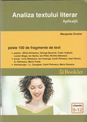 Margareta Onofrei - Analiza textului literar. Aplicatii foto