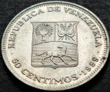 Cumpara ieftin Moneda exotica 50 CENTIMOS - VENEZUELA, anul 1989 * cod 4631, America Centrala si de Sud