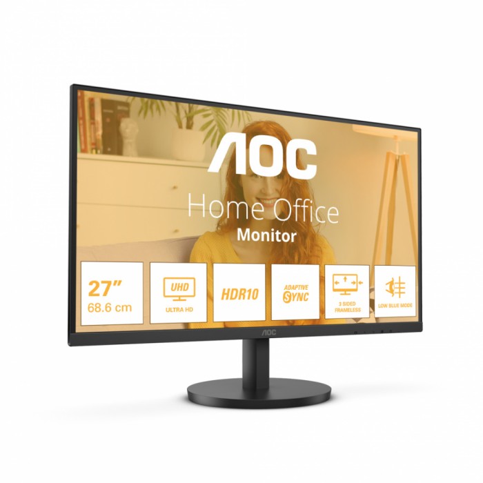 Monitor AOC 27&quot; U27B3M, Diagonal (inch): 27, Diagonal (cm): 69,