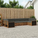 Cumpara ieftin Set de canapele de exterior 7 buc. 7-Locuri Natural si Antracit