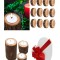 Suport lumanari lemn set 12 cutii +un set cadou