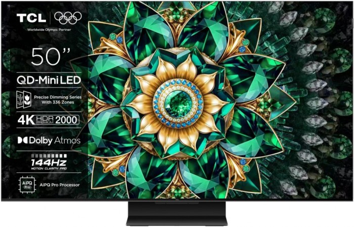 Televizor TCL Mini LED 50Q7C, 126 cm, Smart Google TV,