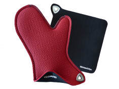 Set manusa bucatarie si suport oala Kitchen Grips, Small, Red / Black foto