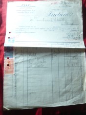 Factura Antet TEXO- Fabricile Unite Tricotaje sucursala Ploiesti 1934 ,timbre fi