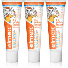 Elmex Caries Protection Kids pastă de dinți pentru copii 3 x 50 ml