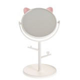 Oglinda de masa cu suport bijuterii si urechi decorative
