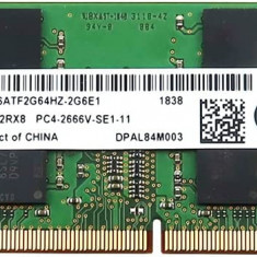 Memorie Laptop Sodimm 16GB DDR4 2Rx8 PC4-2666V non-ECC Unbuffered CL19 MTA16ATF2G64HZ-2G6E1 Micron bulk