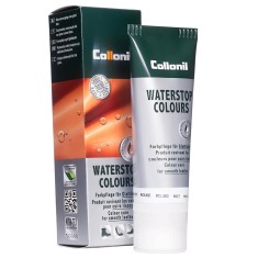 Crema de pantofi cu ulei de migdale Collonil Waterstop Colours, 75 ml, rosu