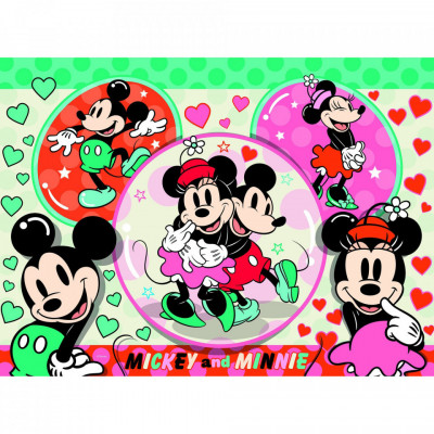 Puzzle Mickey Si Minnie, 150 Piese foto