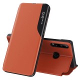Husa Samsung Galaxy A20s Eco Leather View flip tip carte, portocaliu