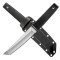 Cutit de vanatoare Katana Tanto Flint Foxter, 30 cm, toc inclus, argintiu