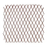 Gard decorativ, 180 x 90 cm, lemn, pliabil, Maro