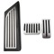 Ornamente inox pedale Tesla Model 3, Model Y si Model Y Performance