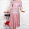 Rochie Maxi Casandra Pink - 52Marimea