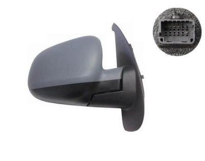 Oglinda exterioara Mercedes Citan (W415), 11.2012-, Dreapta, reglare electrica; grunduit; incalzita; geam asferic; cromat; senzor temperatura; 7 pini foto