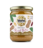 Crema de arahide Biona Smooth Bio 500g, fara sare, fara ulei de palmier, eco