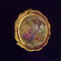 Miniatura farfurie Limoges Art 4,2 cm