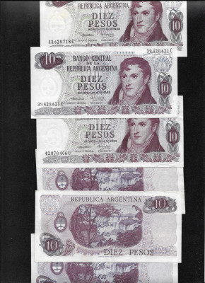 Argentina 10 pesos 1973(76) XF-AUNC pret pe bucata foto