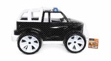 Masinuta Jeep Off Roader negru-alb 39 cm, cu roti mari